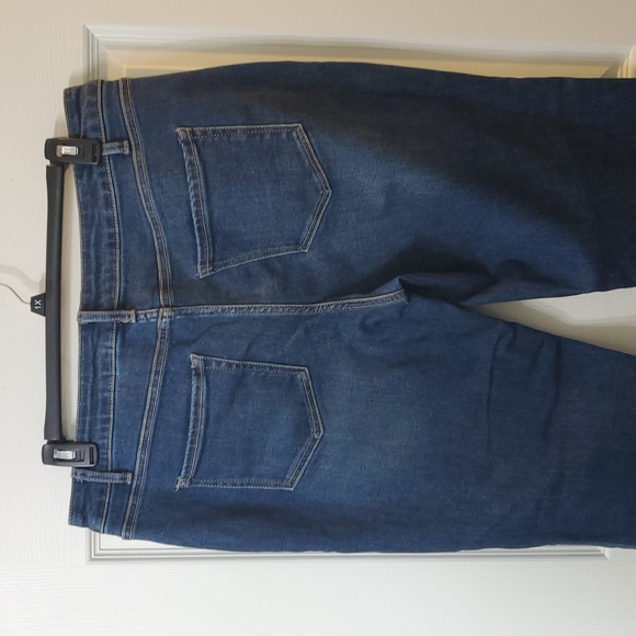 Time and Tru Blue Straight Leg Jeans with Natural Fading - Picture 4 of 4